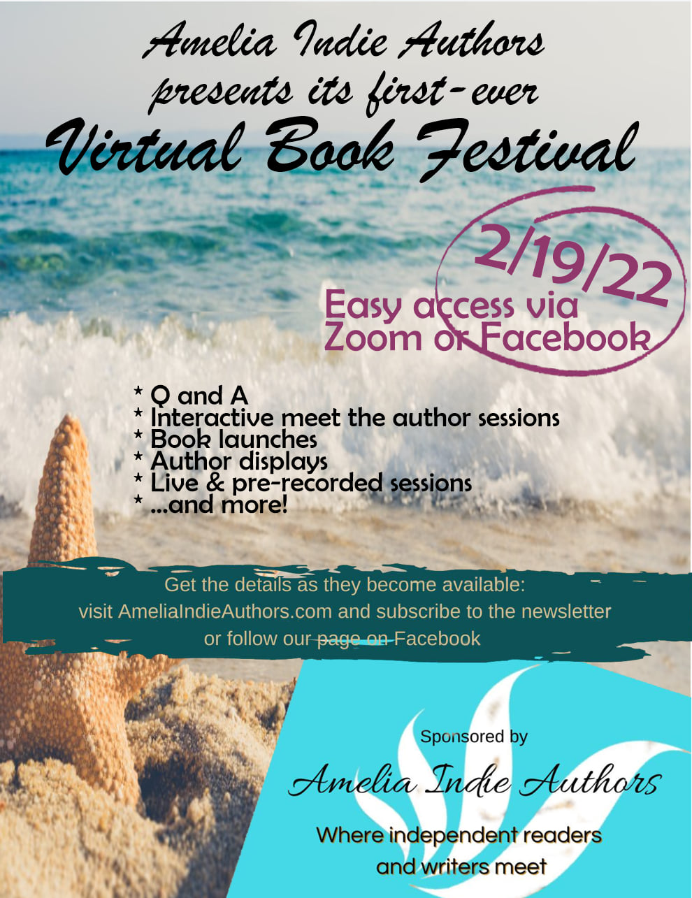 Virtual Amelia Island Book Festival Indie Author